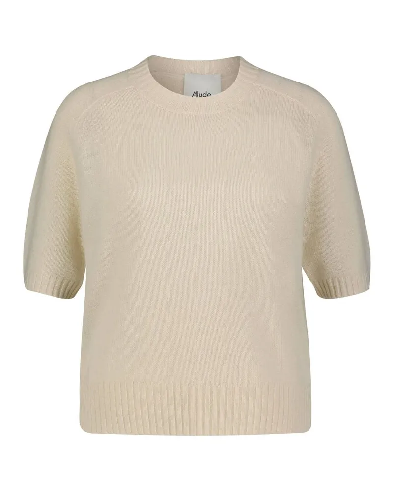 ALLUDE Damen Kaschmirpullover Offwhite