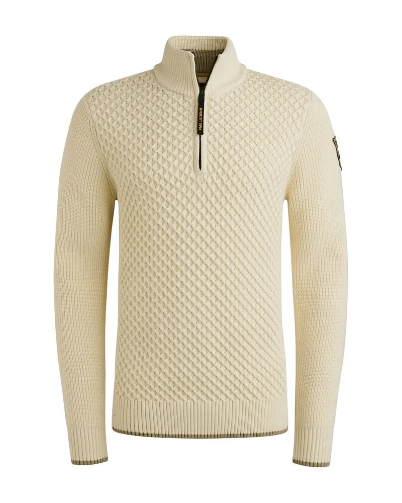 PME Legend Herren Troyer mit Baumwolle Beige