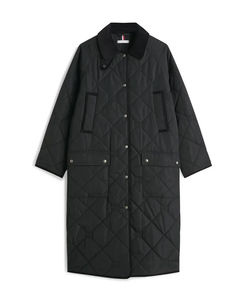 Tommy Hilfiger Damen Steppmantel Schwarz