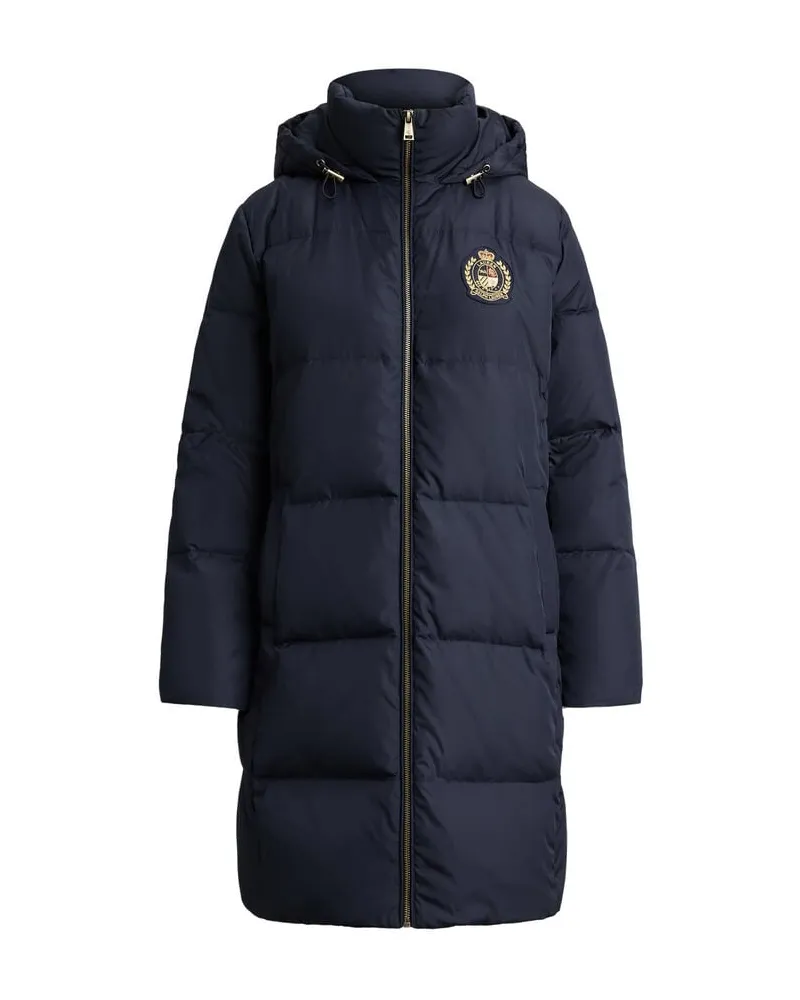 Ralph Lauren Damen Daunenmantel mit Kapuze Marine