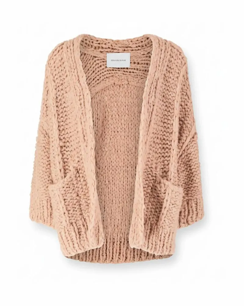 Iris von Arnim Damen Strickjacke aus Kaschmir JUNIA Camel