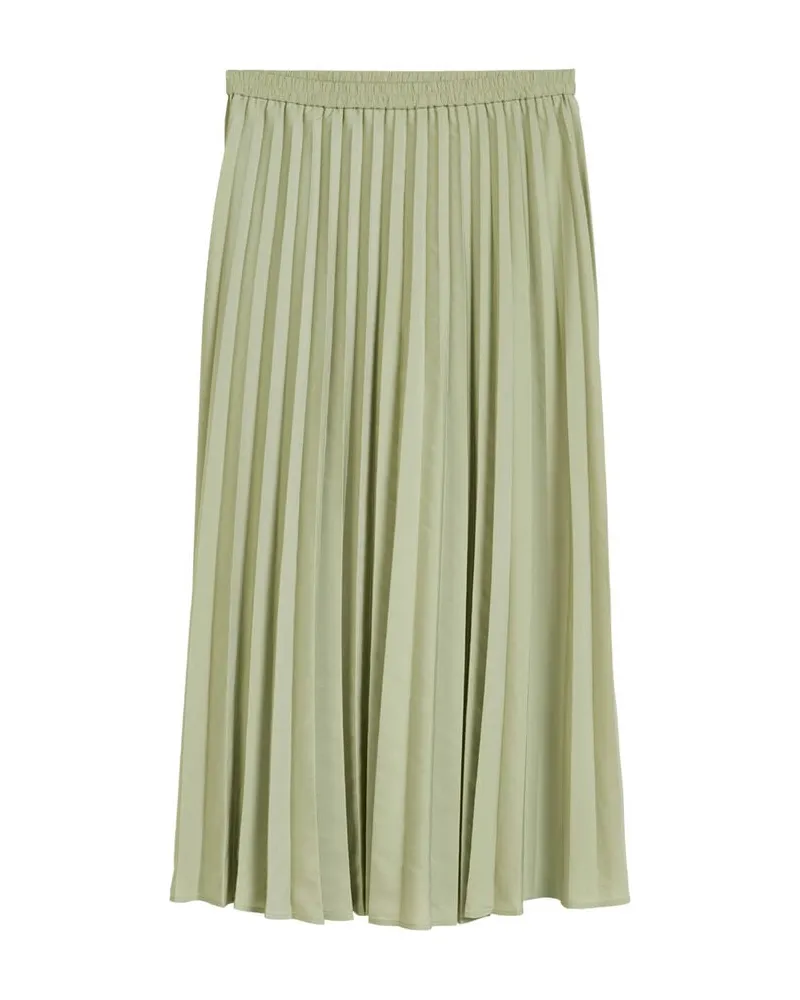 Marc O'Polo Damen Plisseerock Kitt