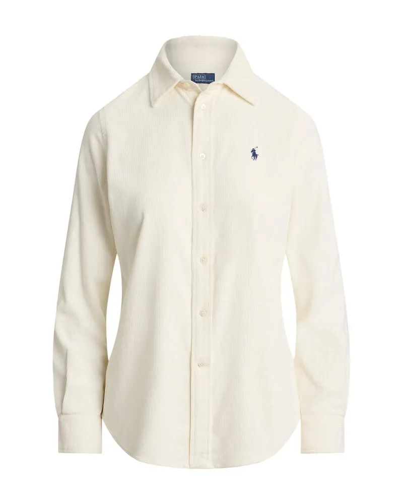 Ralph Lauren Damen Bluse aus Cord Grün
