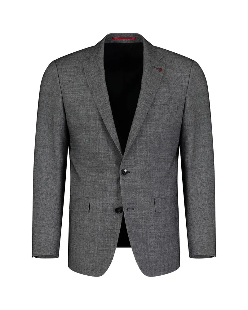 Roy Robson Herren Sakko aus Woll-Mix Grau