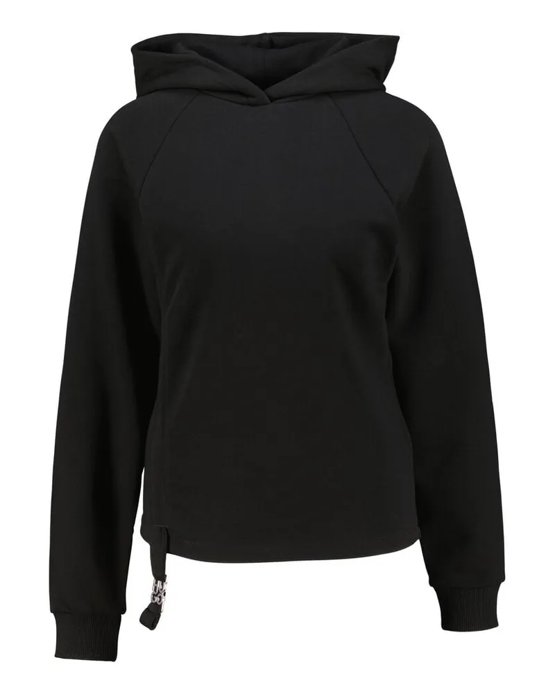 HUGO BOSS Damen Hoodie mit Baumwolle DAQUI Schwarz