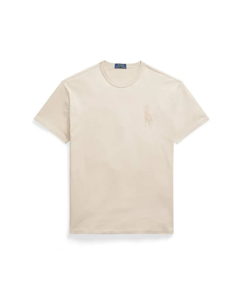 Ralph Lauren Herren T-Shirt mit BIG PONY Classic Fit Grau