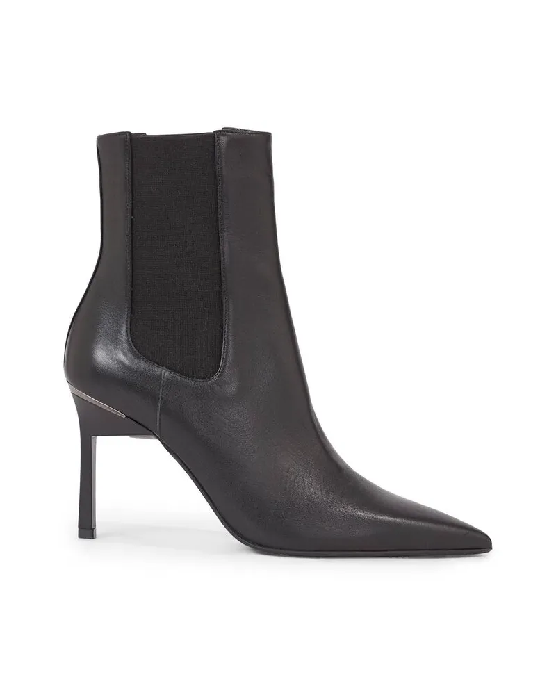 Calvin Klein Damen Stiefeletten GEO STILETTO CHELSEA BOOT 90 Schwarz