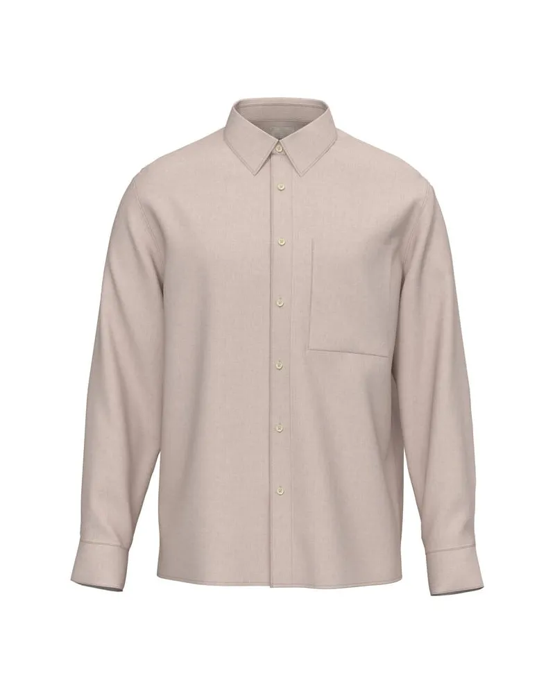 Calvin Klein Herren Hemd Leinen-Lyocell-Mix Melba