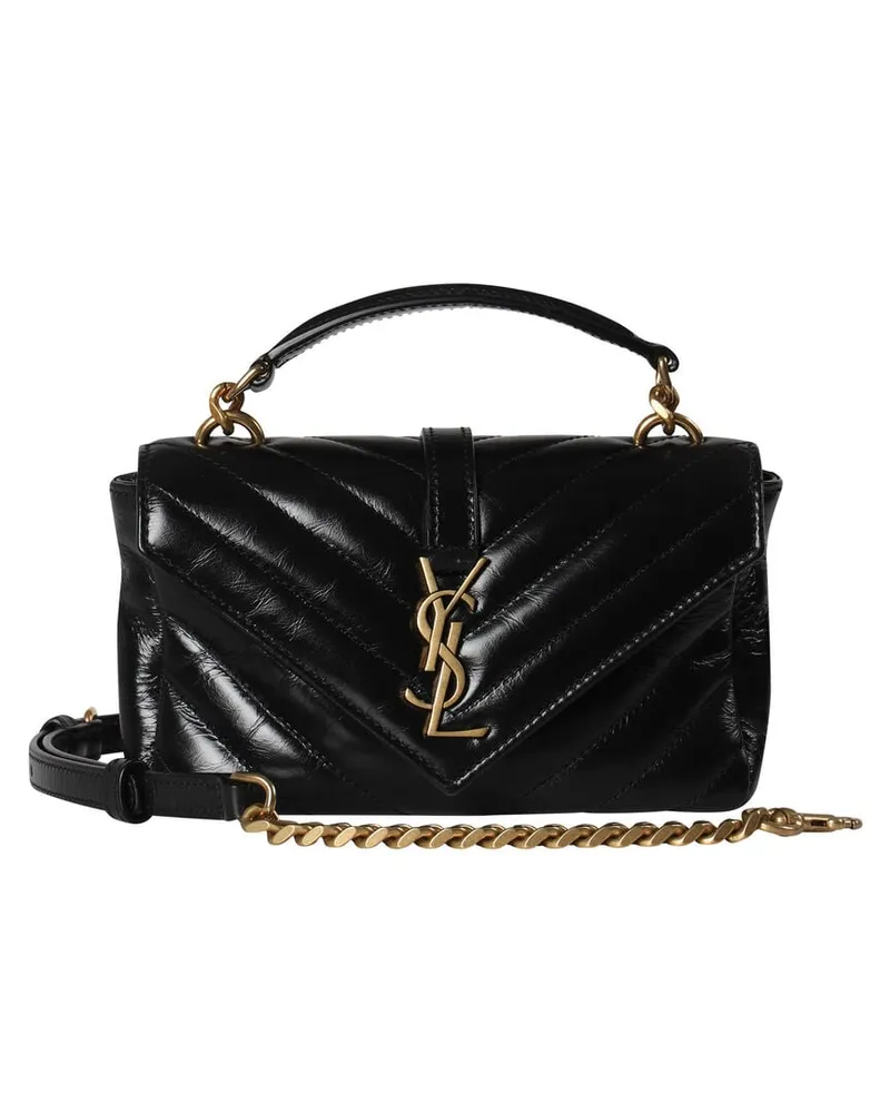 Saint Laurent Damen Umhängetasche COLLEGE Schwarz