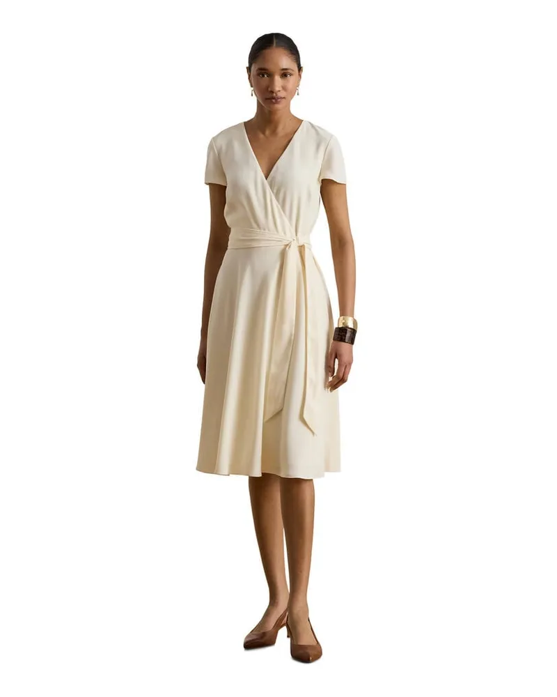 Ralph Lauren Damen Kleid Offwhite