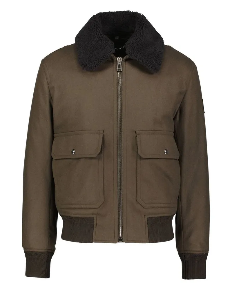 Belstaff Herren Winterjacke mit Wolle WELDER JACKET Taupe