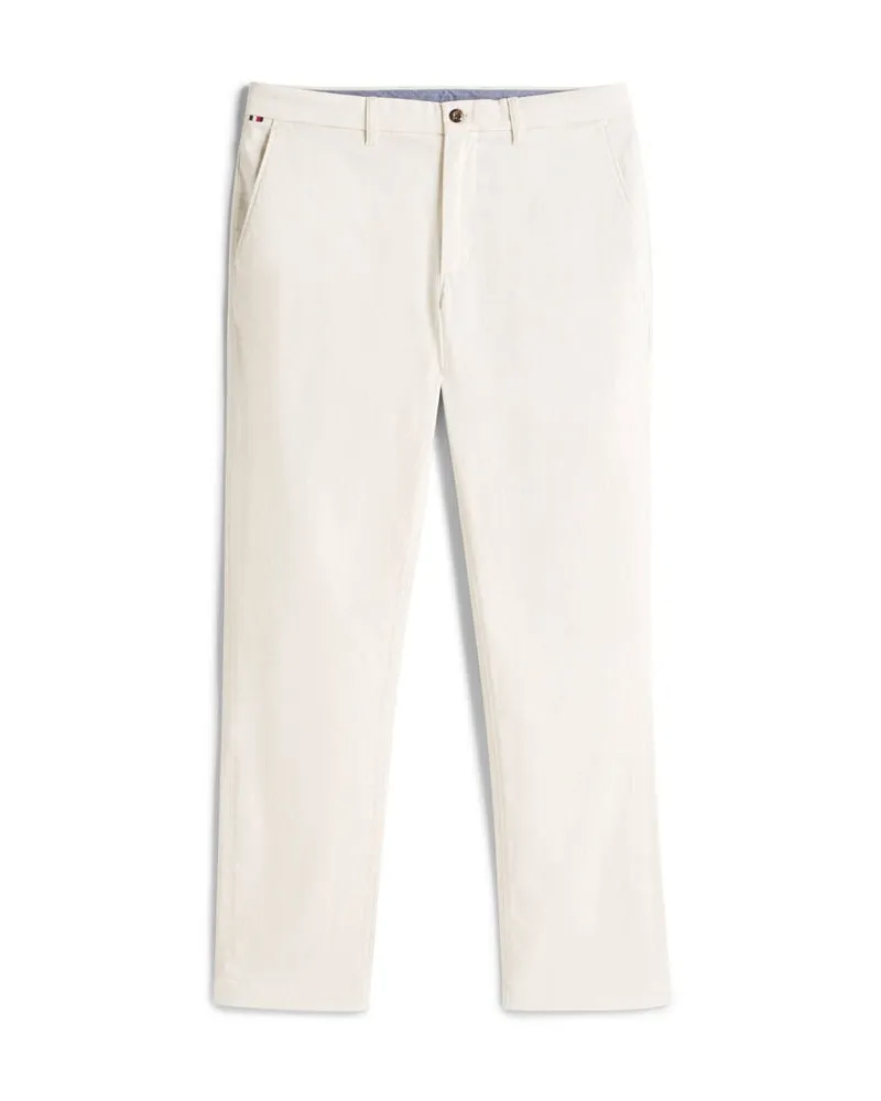 Tommy Hilfiger Herren Chinohose DENTON Straight Leg Fit Offwhite