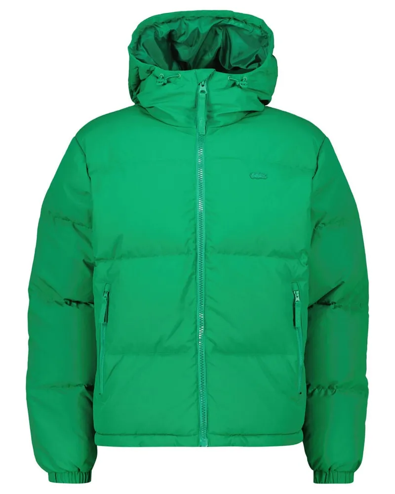 Lacoste Herren Daunenjacke mit Kapuze Grün