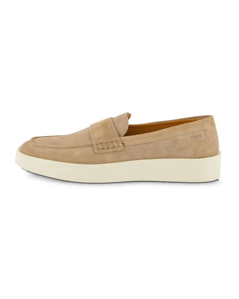 HUGO BOSS Herren Loafer aus Leder CLAY Camel