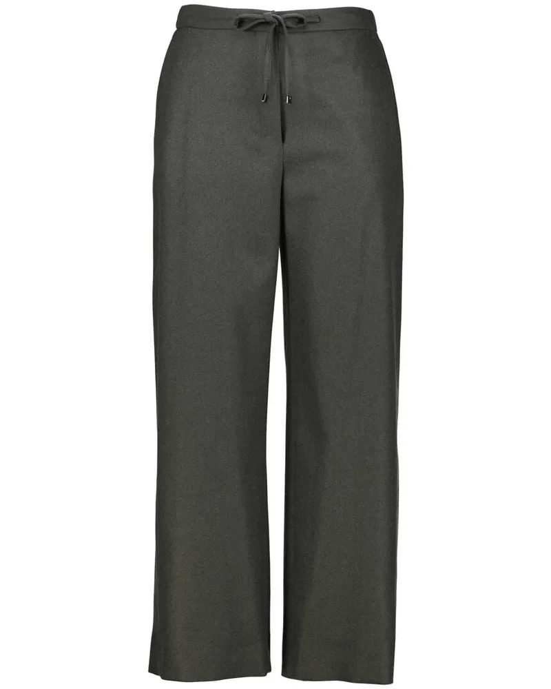 Max Mara Damen Hose mit Wolle FLORIA Oliv