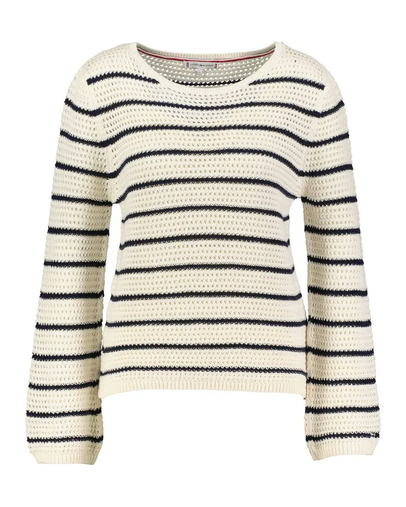 Tommy Hilfiger Damen Strickpullover POINTELLE Düne