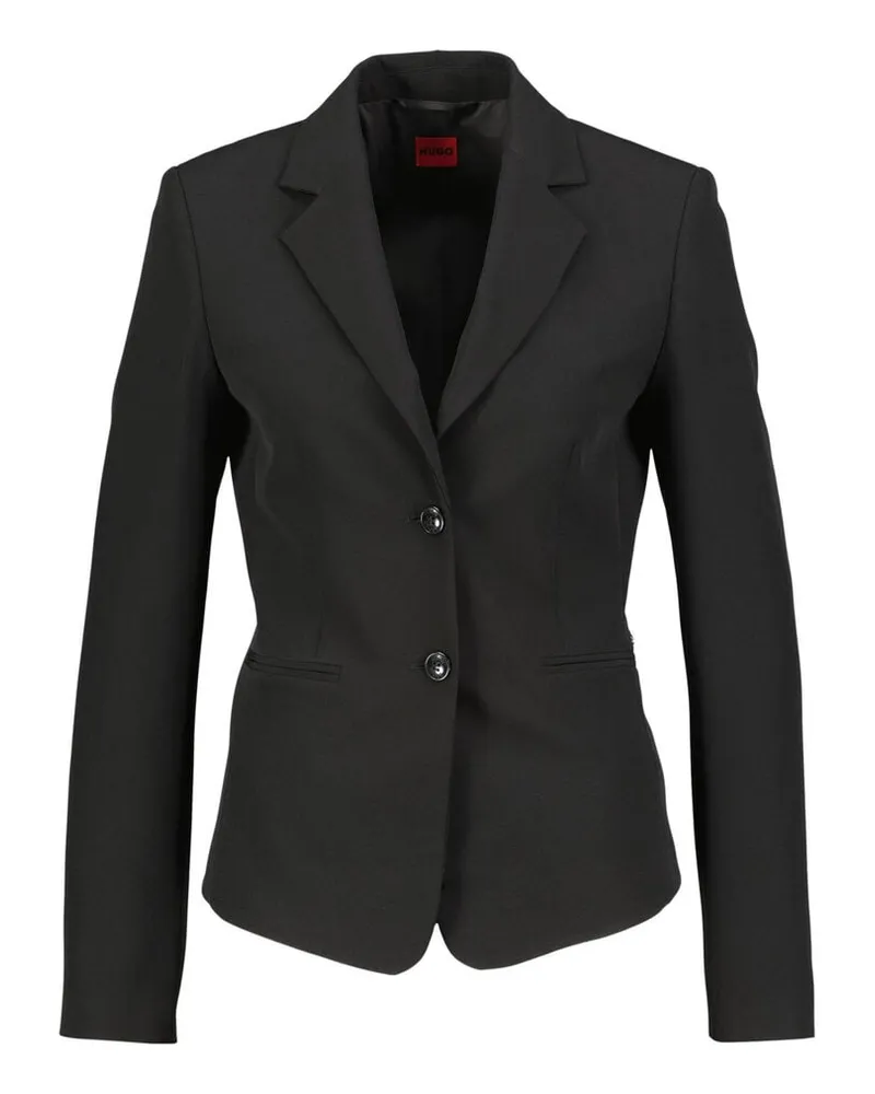 HUGO BOSS Damen Blazer AGONIA-1 Slim Fit Schwarz