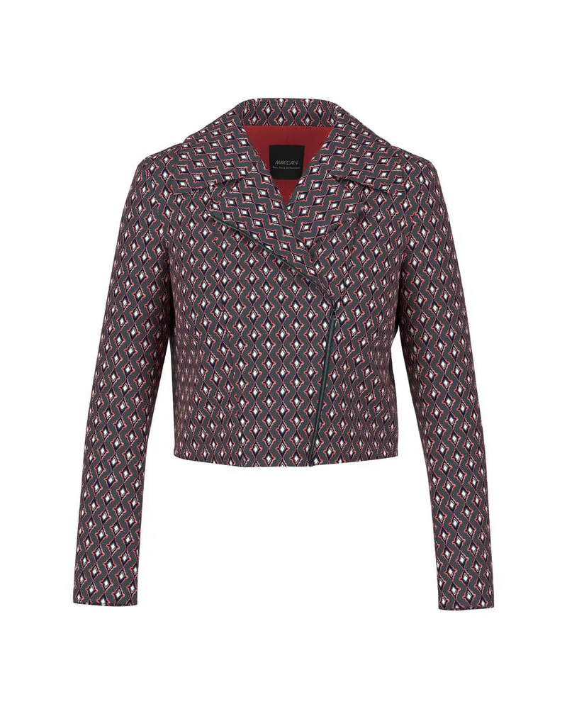 Marc Cain Damen Jacke mit Rautenmuster Anthrazit