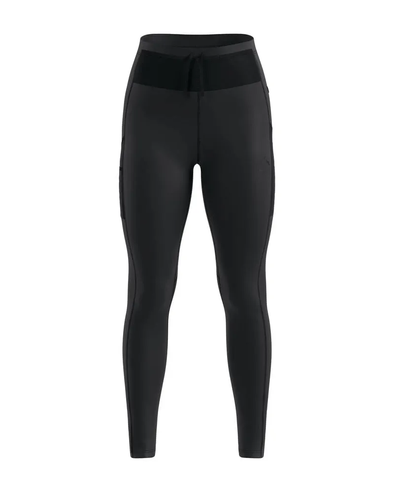 Odlo Damen Laufleggings X-ALP CARGO WINTER Schwarz
