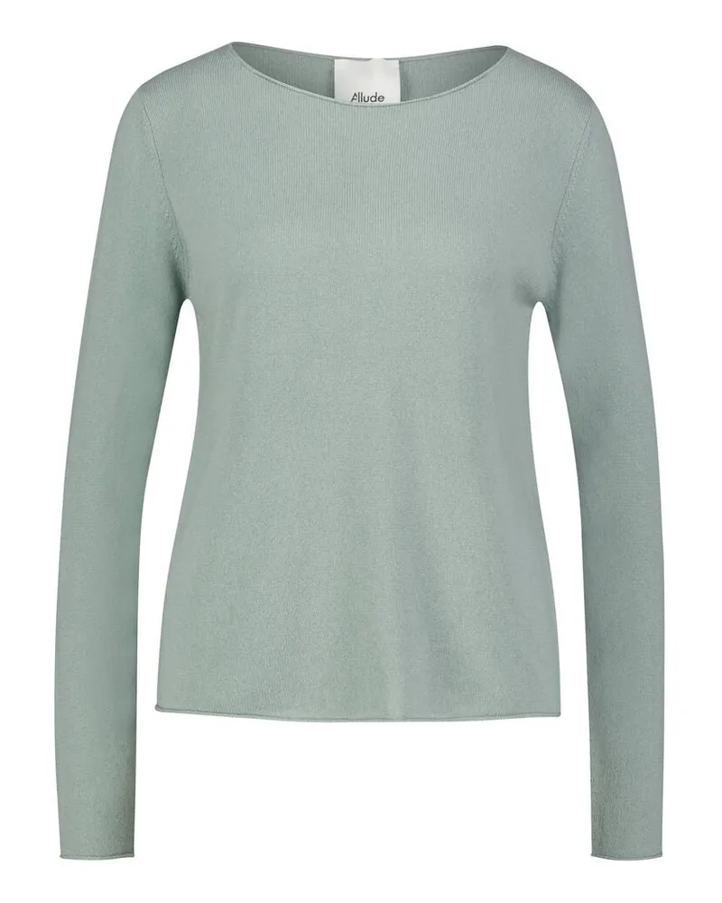 ALLUDE Damen Pullover aus Kaschmir Pistazie