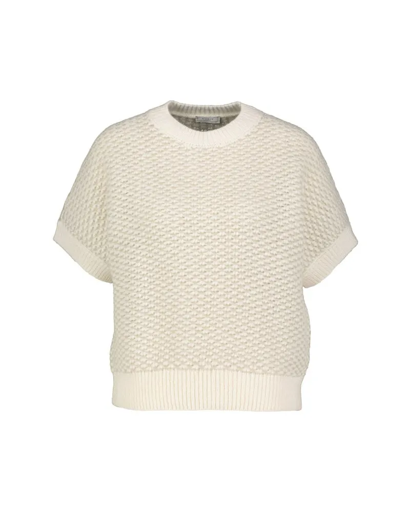 Peserico Damen Strickpullover mit Alpaka und Wolle Khaki