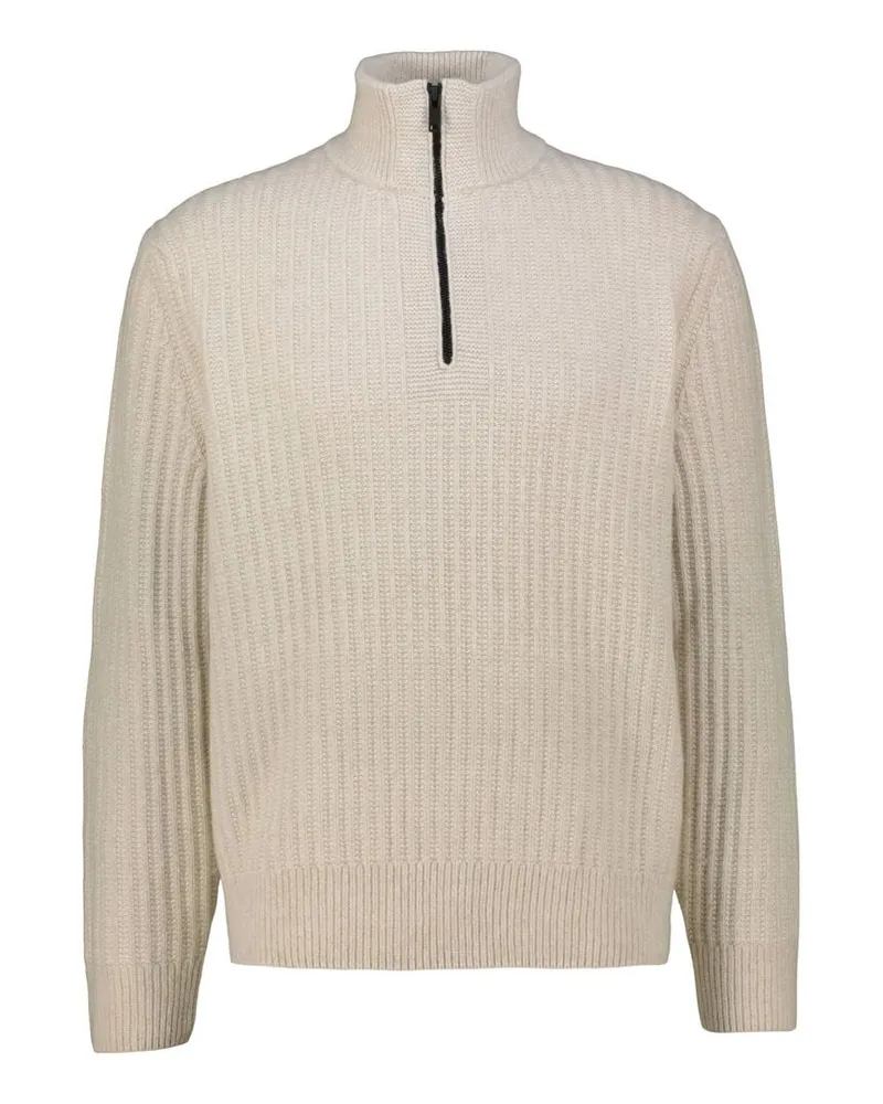 HUGO BOSS Herren Troyer mit Schurwolle KWINTER Camel