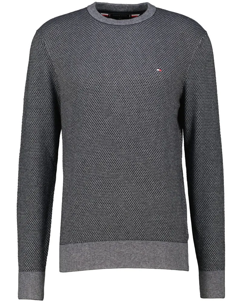 Tommy Hilfiger Herren Strickpullover mit Bio-Baumwolle und Kaschmir Regular Fit Schwarz