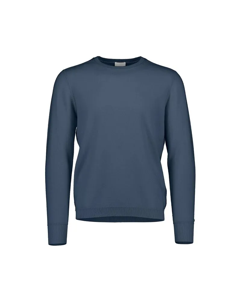 ALLUDE Herren Strickpullover aus Kaschmir Blau