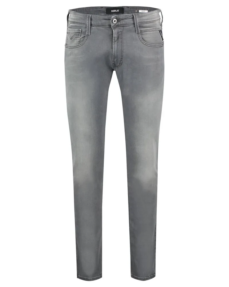 Replay Herren Jeans "Anbass" Slim Fit Grau