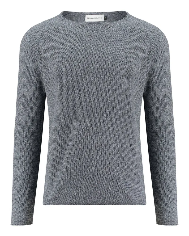 Nowadays Herren Pullover "Honeycomb Blau