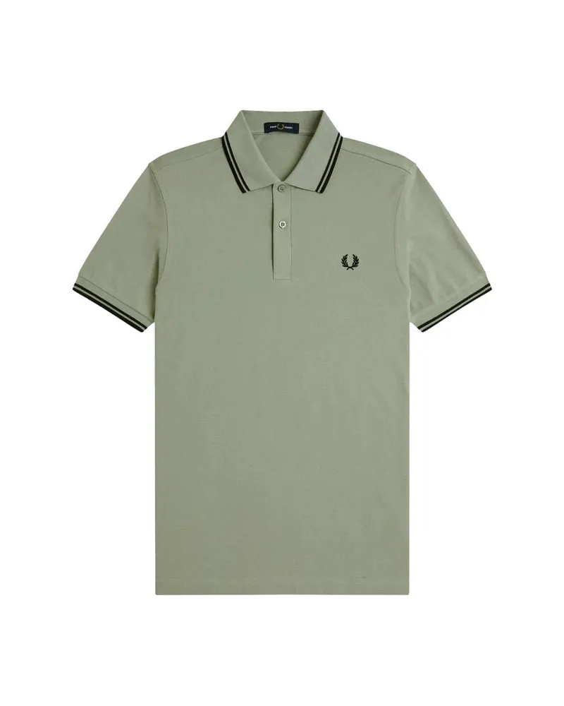 Fred Perry Herren Poloshirt M3600 THE TWIN TIPPED Grün