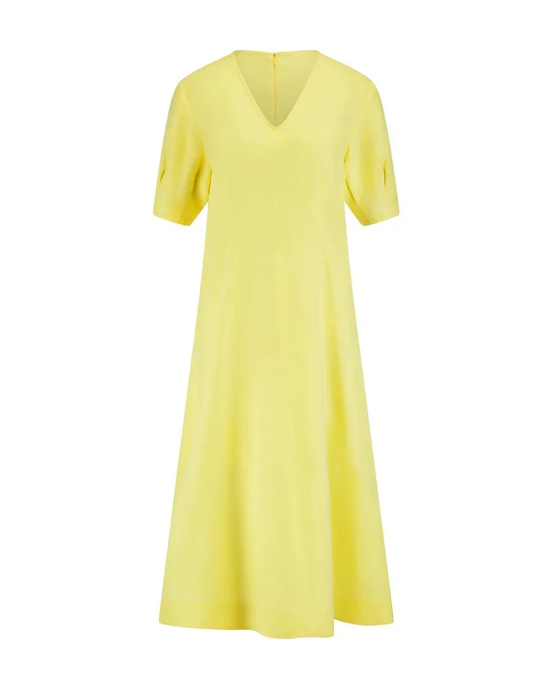 Riani Damen Leinenkleid Gelb