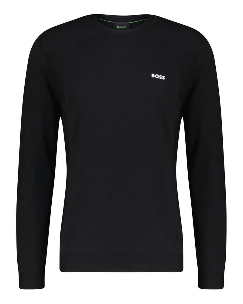 HUGO BOSS Herren Strickpullover K_MOMENTUM-LITE CN Schwarz