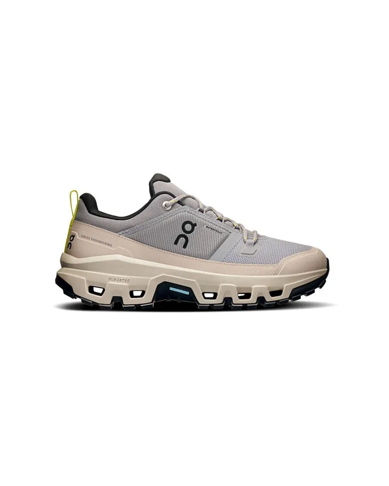 ON Damen Wanderschuhe CLOUDROCK LOW WP Grau