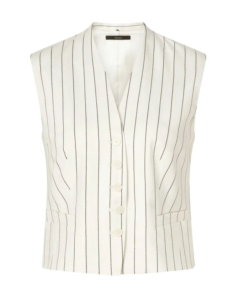 windsor. Damen Weste Offwhite