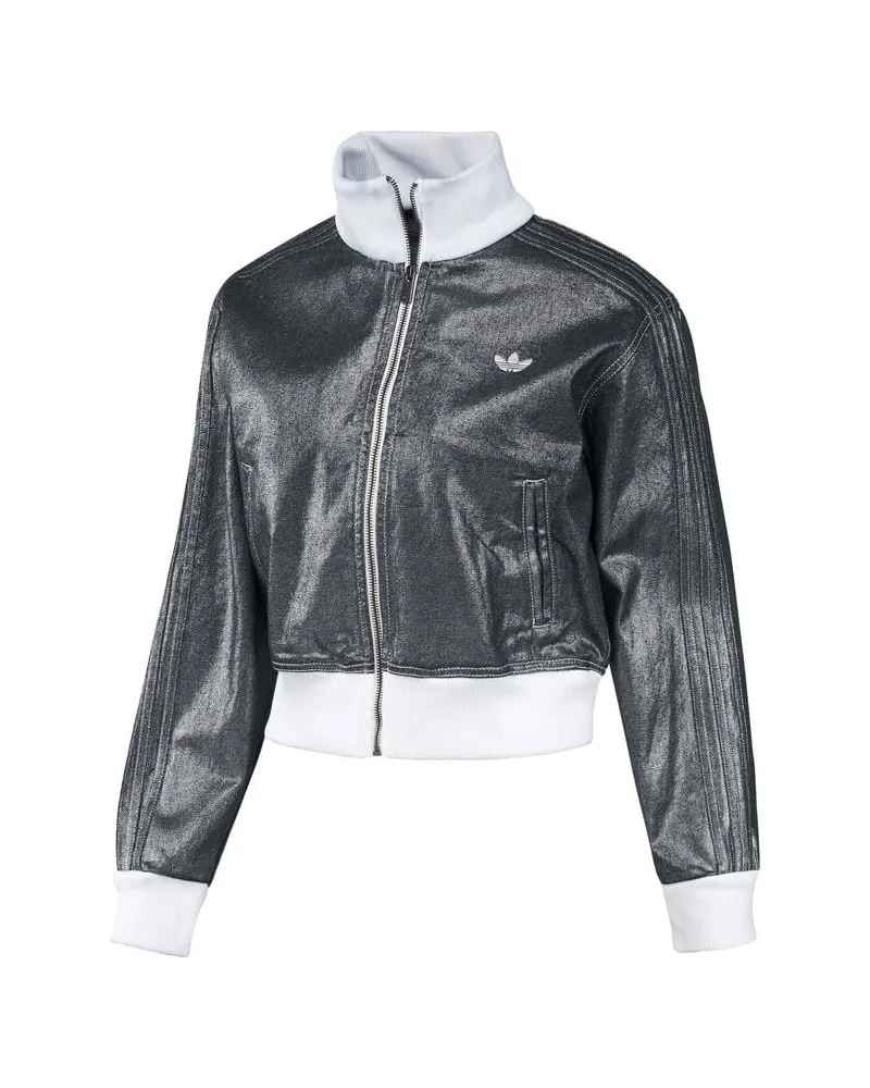 adidas Damen Trainingsjacke aus Bio-Baumwolle FIREBIRD Silber