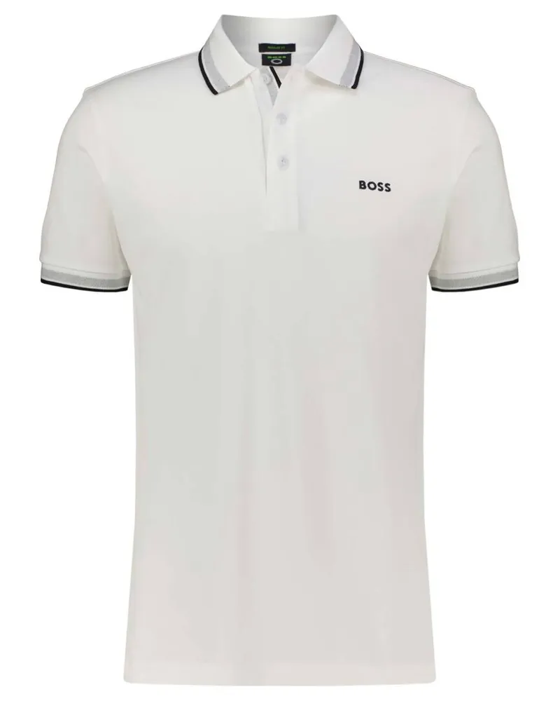 HUGO BOSS Herren Poloshirt PADDY Regular Fit Weiss