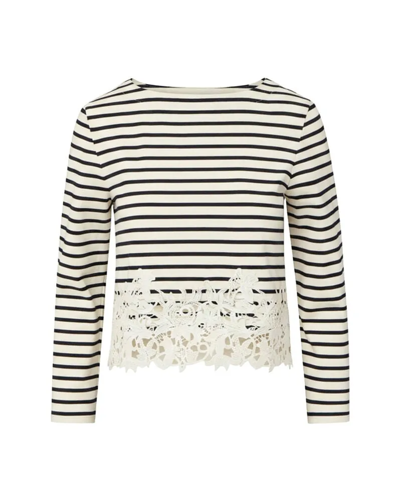 Veronica Beard Damen Langarmshirt HOVEY Marine