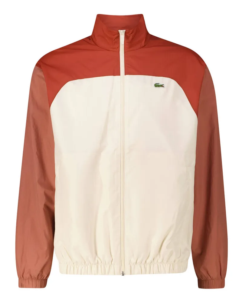 Lacoste Herren Trainingsjacke wasserabweisend Offwhite
