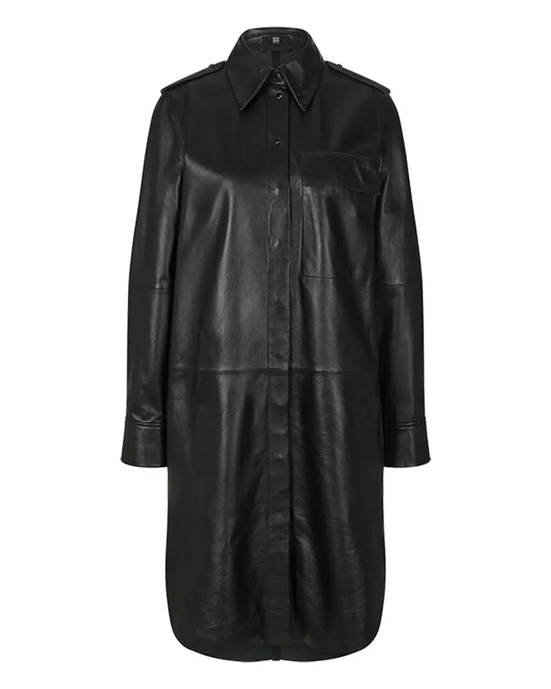 Riani Damen Lederkleid aus Lammnappa Schwarz