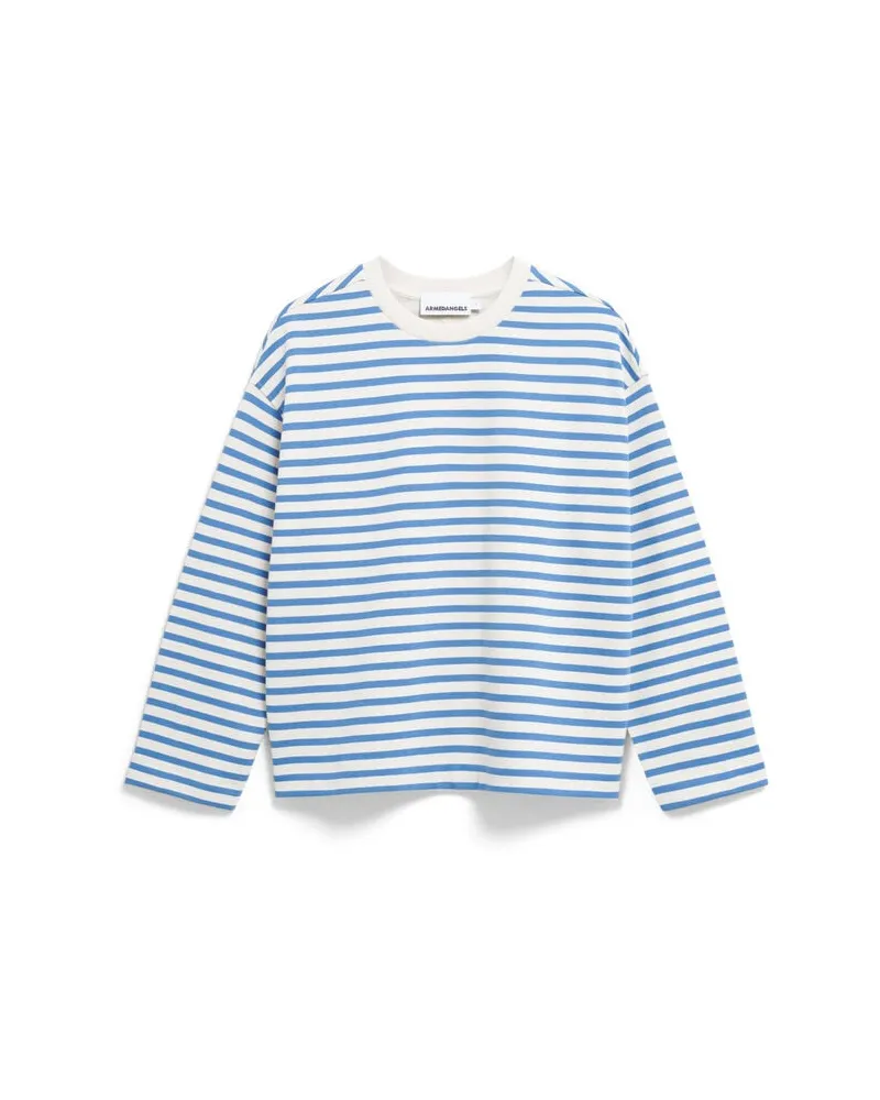 Armedangels Damen Sweatshirt FRANKAA STRIPE Blau