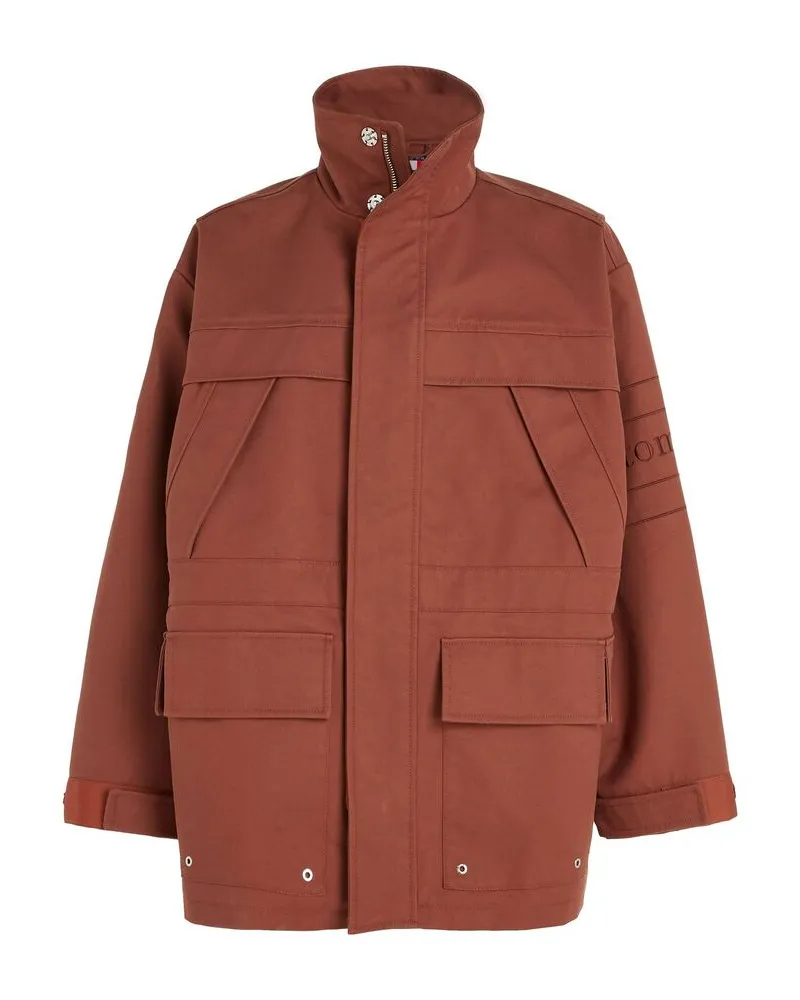 Tommy Hilfiger Herren Feldjacke TJCU COTTON TWILL FIELD JACKET Nougat