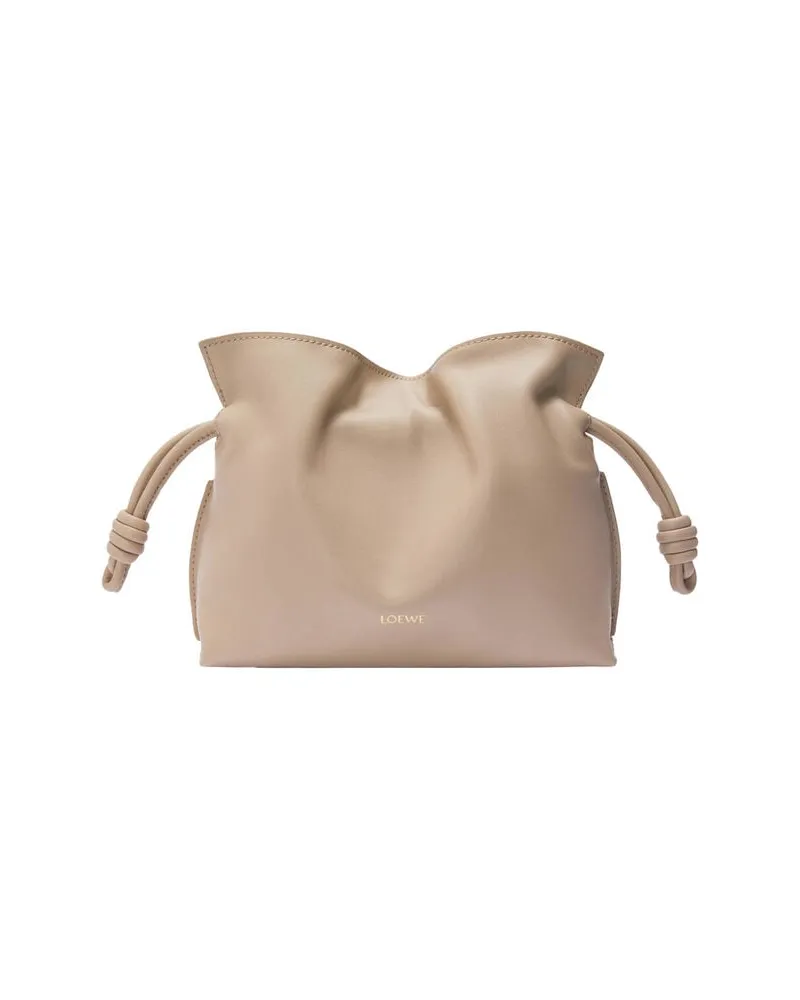 Loewe Damen Clutch aus Nappa-Kalbsleder FLAMENCO Medium Sand
