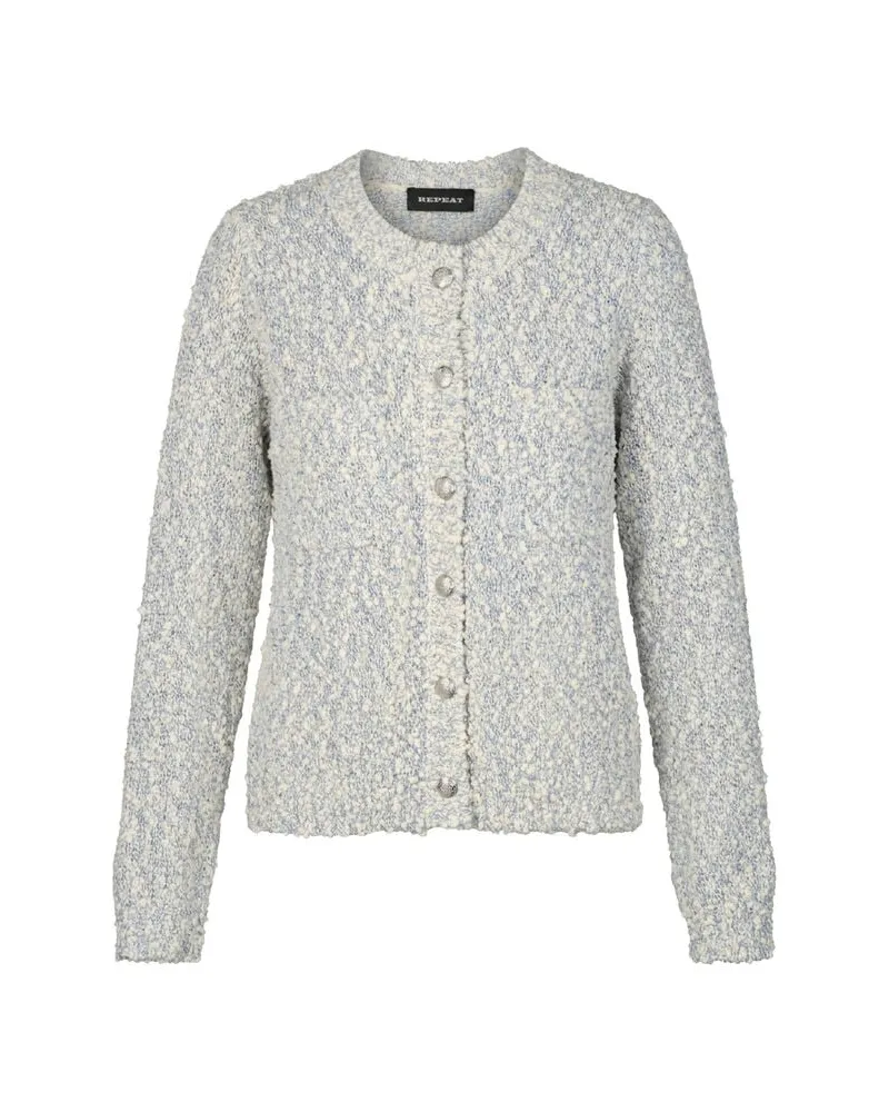 Repeat Damen Strickjacke mit Baumwolle Denim