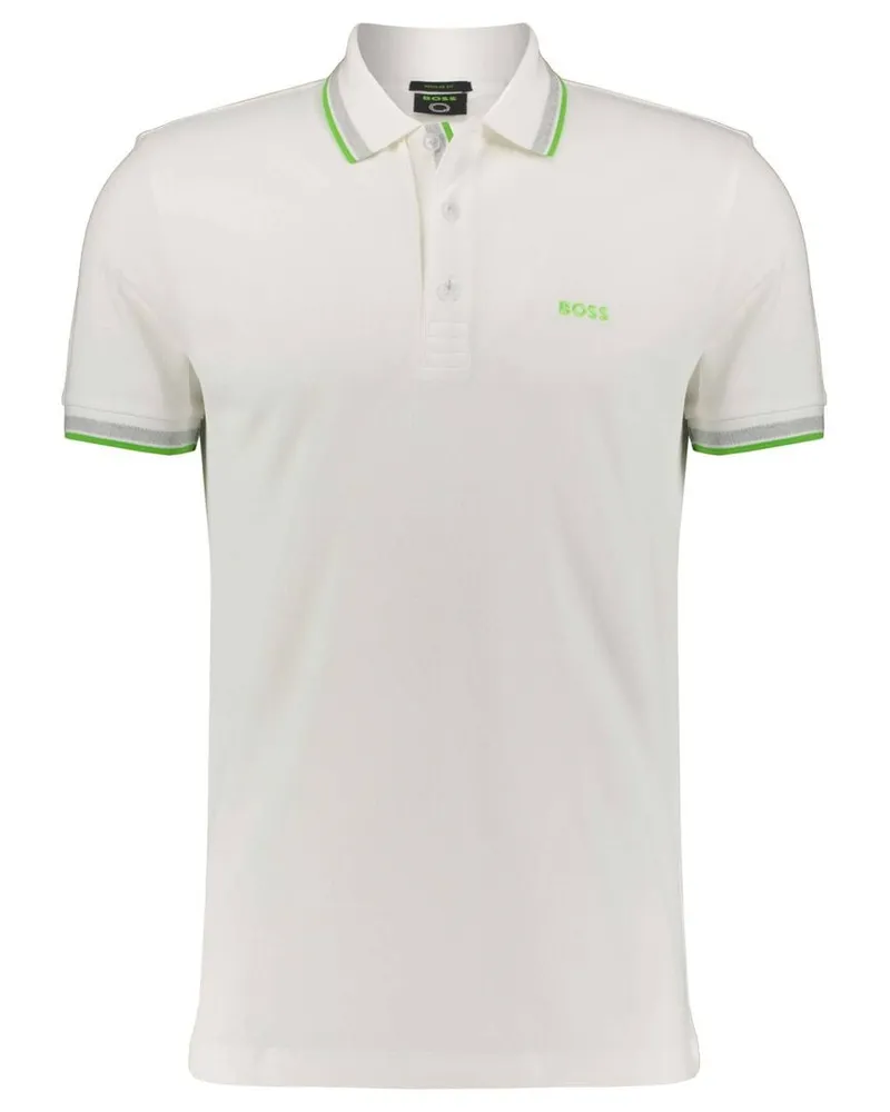 HUGO BOSS Herren Poloshirt PADDY Regular Fit Offwhite