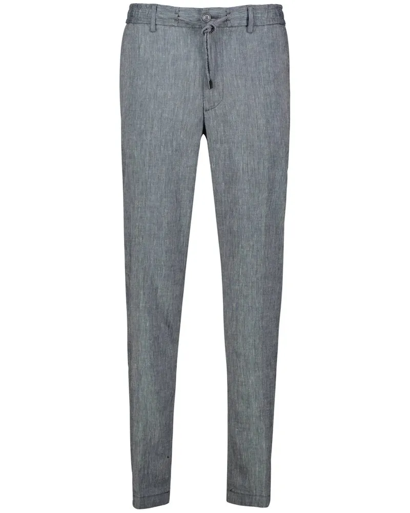 HUGO BOSS Herren Hose mit Leinen C-KANE-RDS Regular Fit Marine