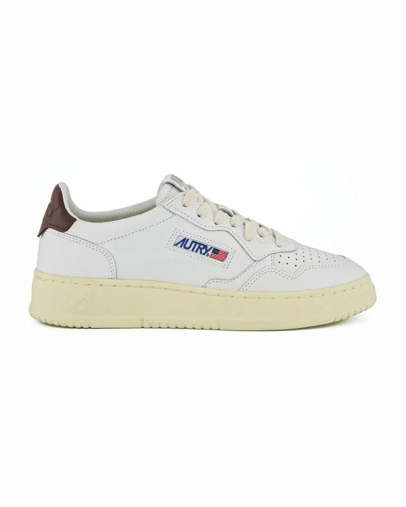 AUTRY Damen Sneaker MEDIALIST LOW aus Leder Weiss