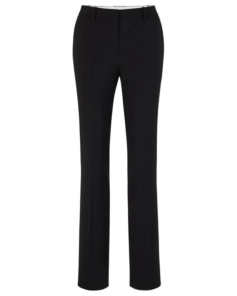 HUGO BOSS Damen Businesshose TAMEAH - 50490045 Regular Fit Schwarz