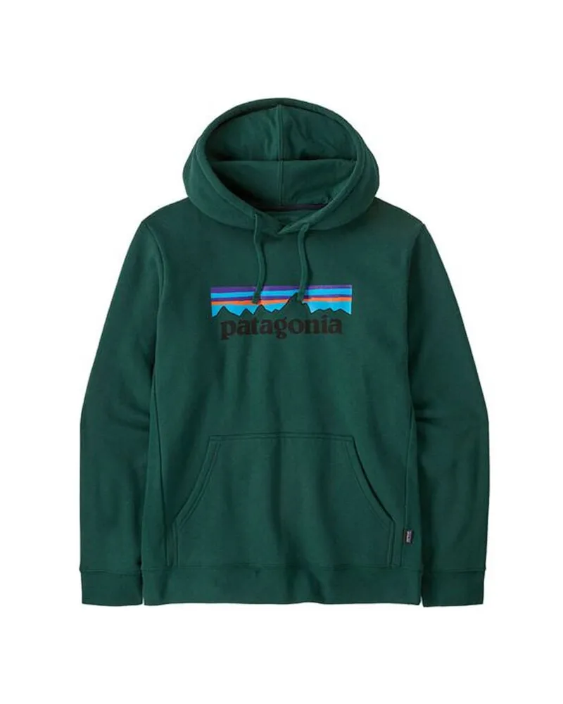 Patagonia Herren Hoodie P-6 LOGO UPRISAL HOODY Dunkelgrün