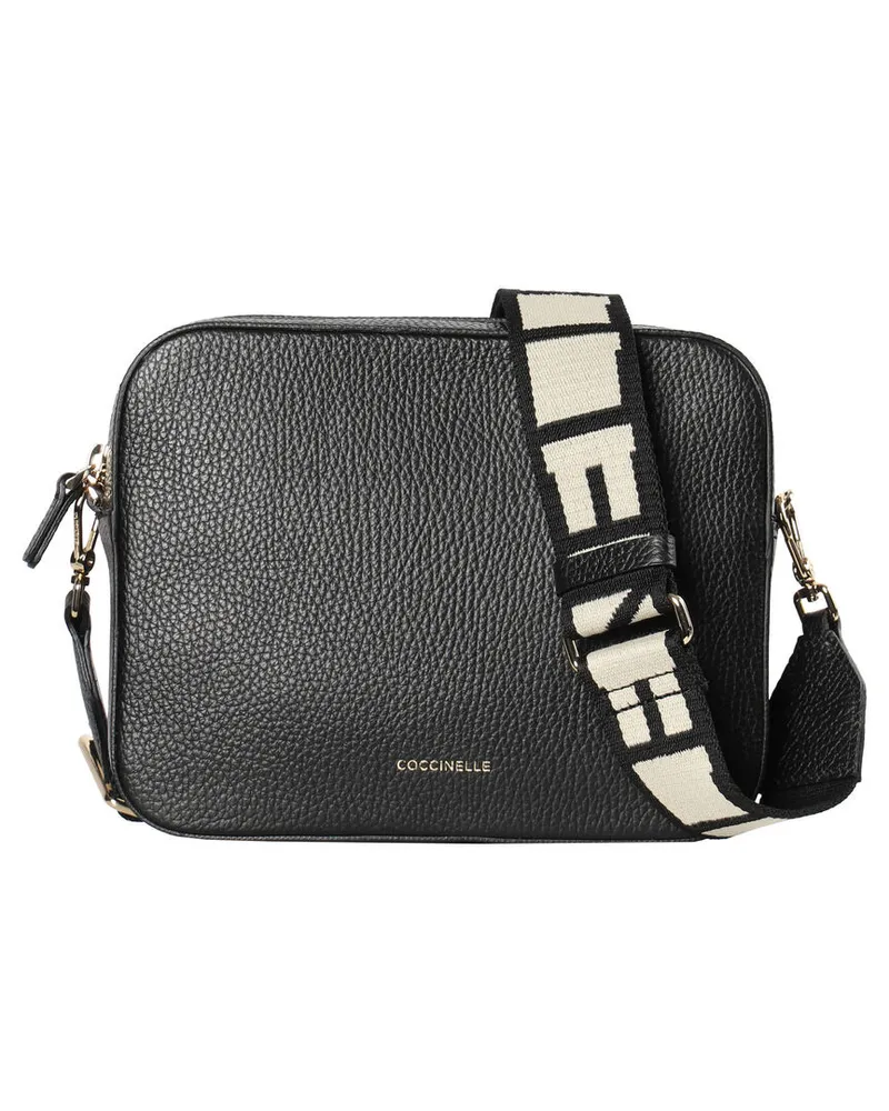 Coccinelle Damen Schultertasche TEBE Schwarz